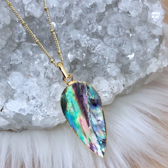 Druzy Bar Necklace - Picture 6 of 6